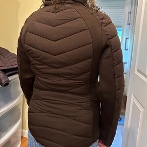 Woman’s puff jacket.